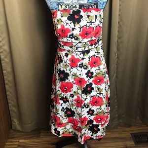 Romy Strapless Floral Dress